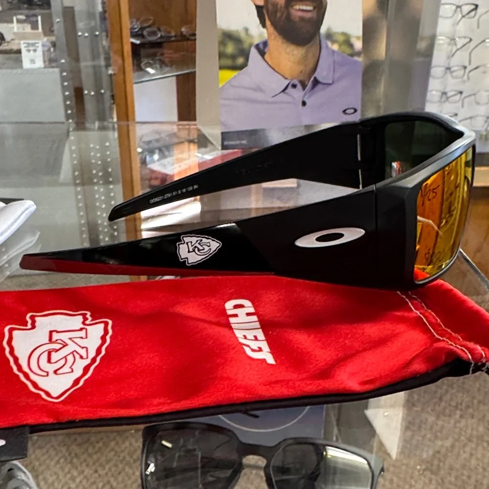 Oakley Heliostat KC Chiefs Black and Orange Sunglasses